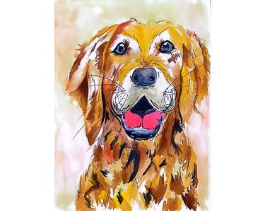 Original Art Deco Animal Painting by Masterpiece Moments
