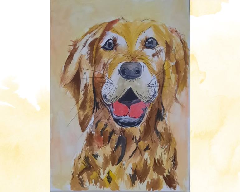 Original Art Deco Animal Painting by Masterpiece Moments