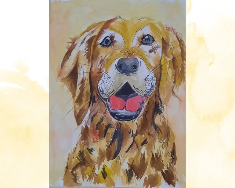 Original Art Deco Animal Painting by Masterpiece Moments