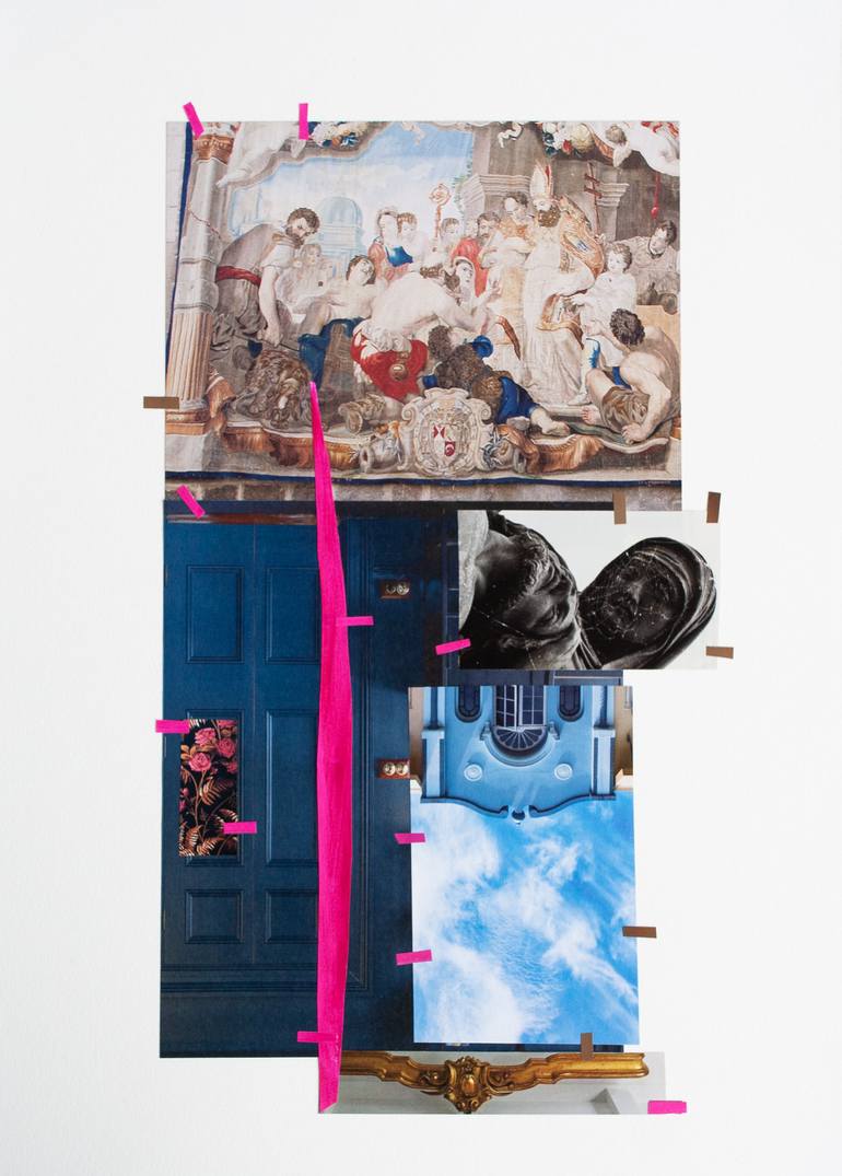 Original Photorealism Abstract Collage by Ramona Stamoreanu