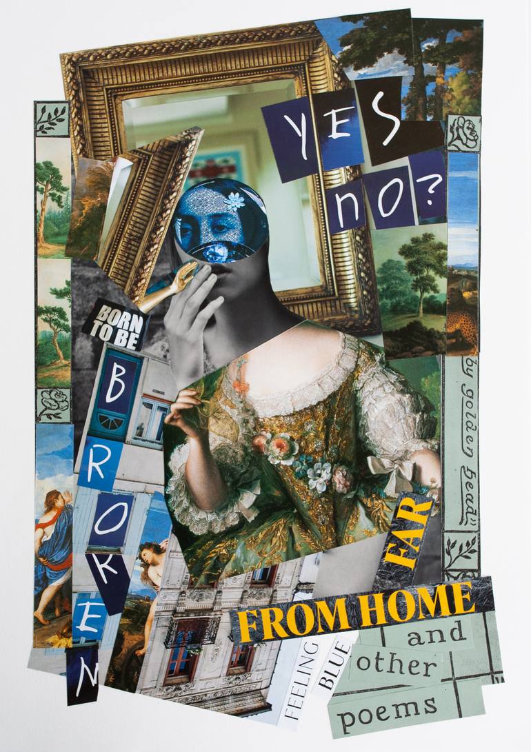 Original Photorealism Abstract Collage by Ramona Stamoreanu