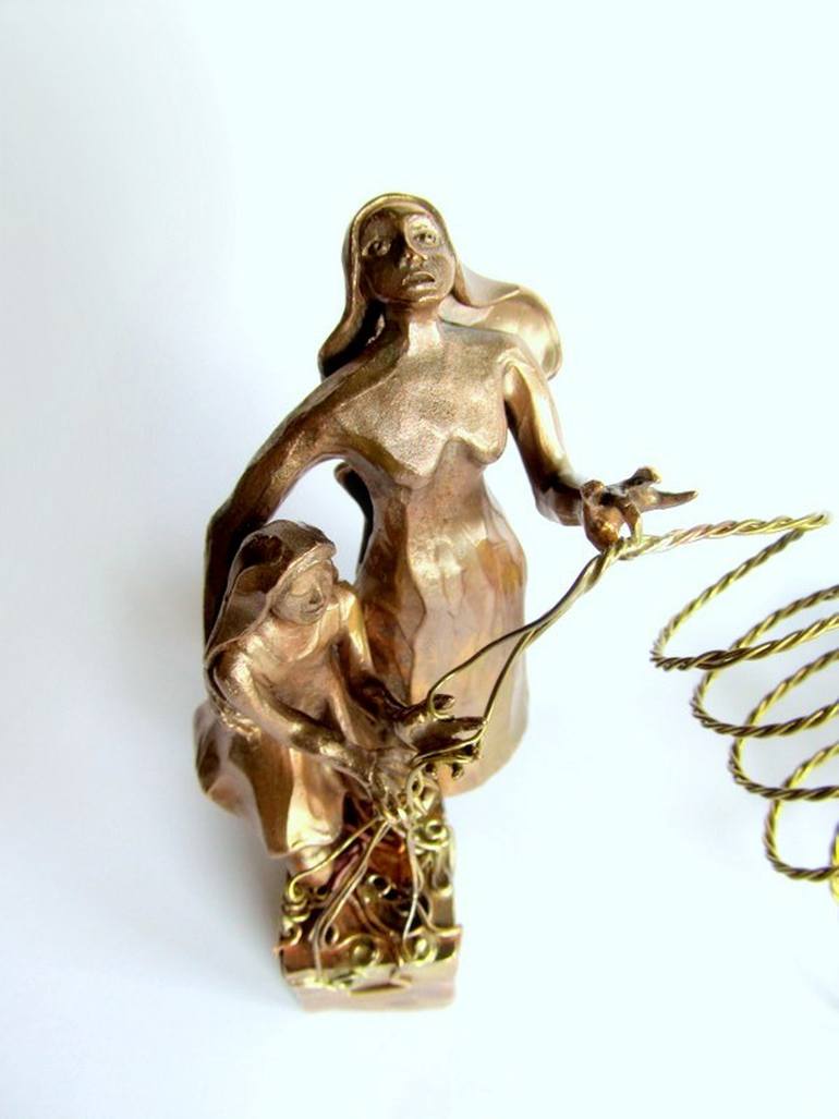 Original Symbolism Women Sculpture by Melanie Rundel-Milzner