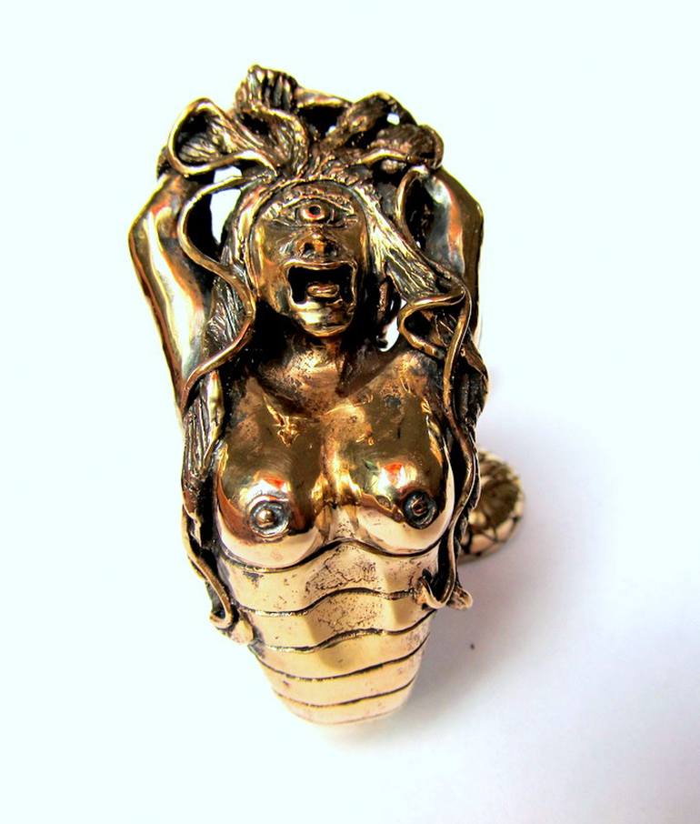 Original Symbolism Religion Sculpture by Melanie Rundel-Milzner