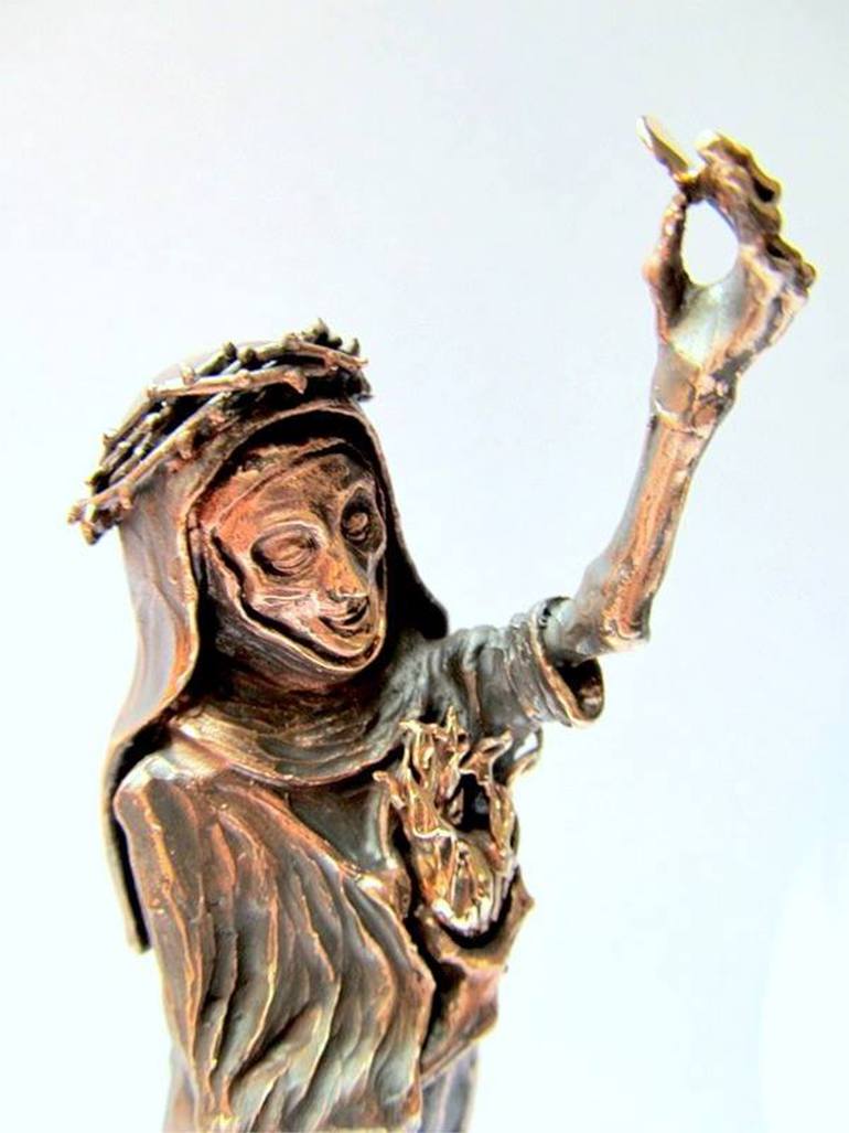 Original Art Deco Religion Sculpture by Melanie Rundel-Milzner