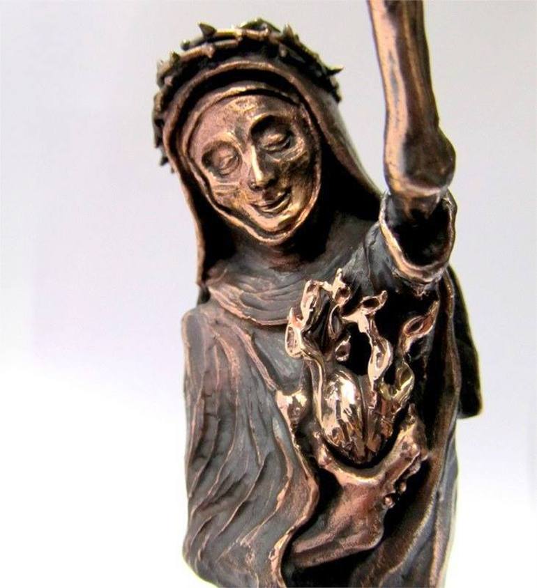 Original Art Deco Religion Sculpture by Melanie Rundel-Milzner