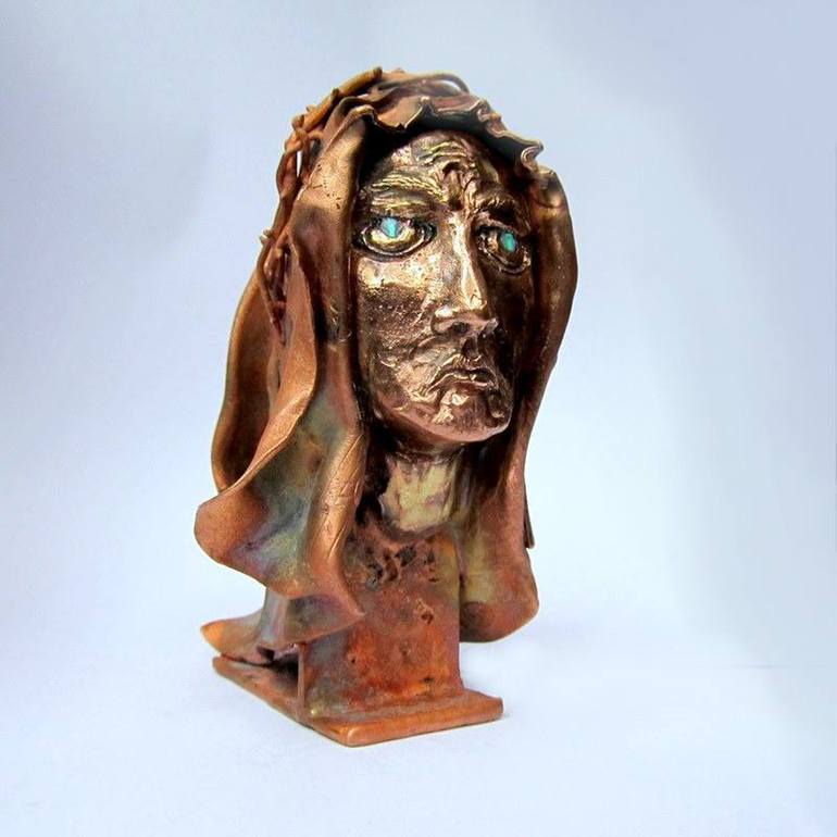 Original Art Deco Religion Sculpture by Melanie Rundel-Milzner