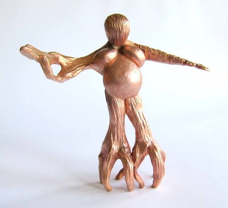 Original Abstract Expressionism Classical Mythology Sculpture by Melanie Rundel-Milzner