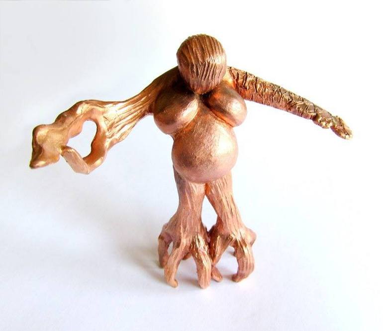 Original Abstract Expressionism Classical Mythology Sculpture by Melanie Rundel-Milzner