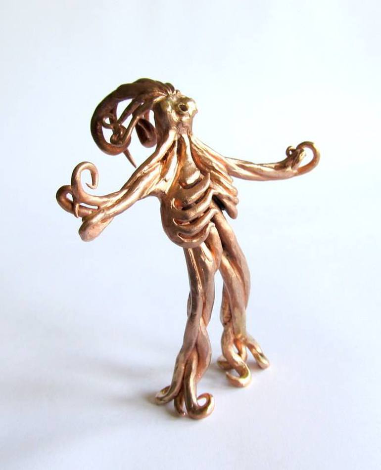 Original Abstract Expressionism Classical Mythology Sculpture by Melanie Rundel-Milzner