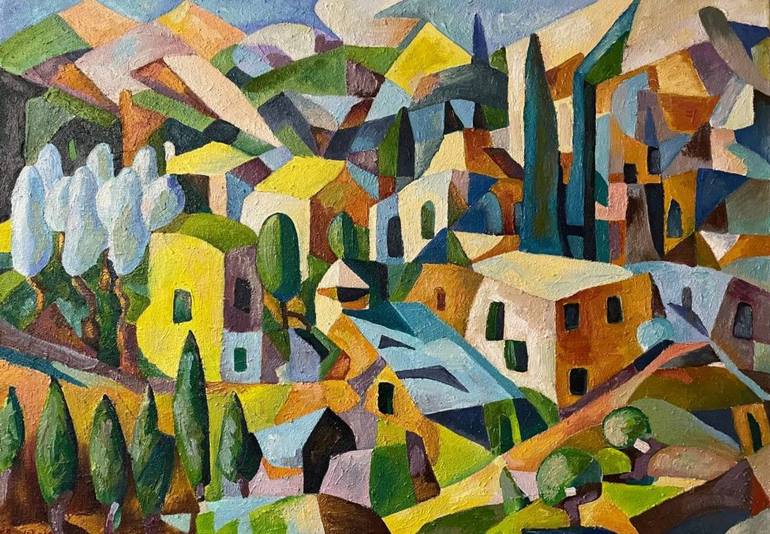 Print of Abstract Landscape Paintings by Tanya Brodskaya