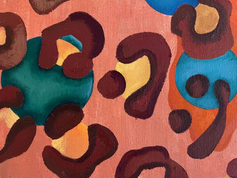 Original Abstract Expressionism Botanic Painting by Tatiana Brodskaia