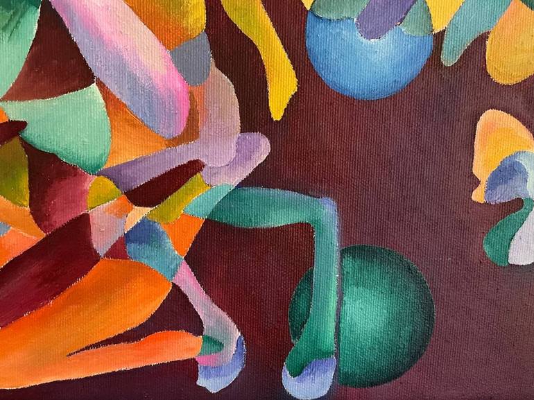 Original Abstract Expressionism Botanic Painting by Tatiana Brodskaia