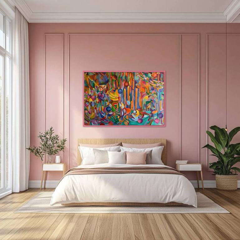 Original Abstract Botanic Painting by Tatiana Brodskaia