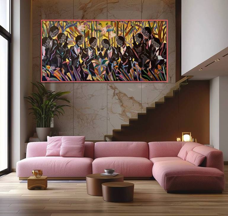 Original Abstract Expressionism Abstract Painting by Tatiana Brodskaia