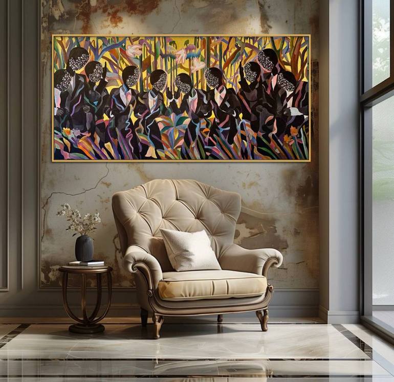 Original Abstract Expressionism Abstract Painting by Tatiana Brodskaia