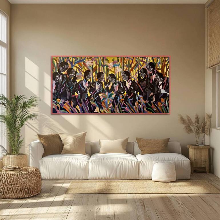 Original Abstract Expressionism Abstract Painting by Tatiana Brodskaia