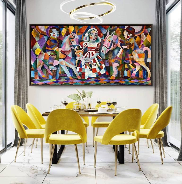 Original Abstract Performing Arts Painting by Tatiana Brodskaia