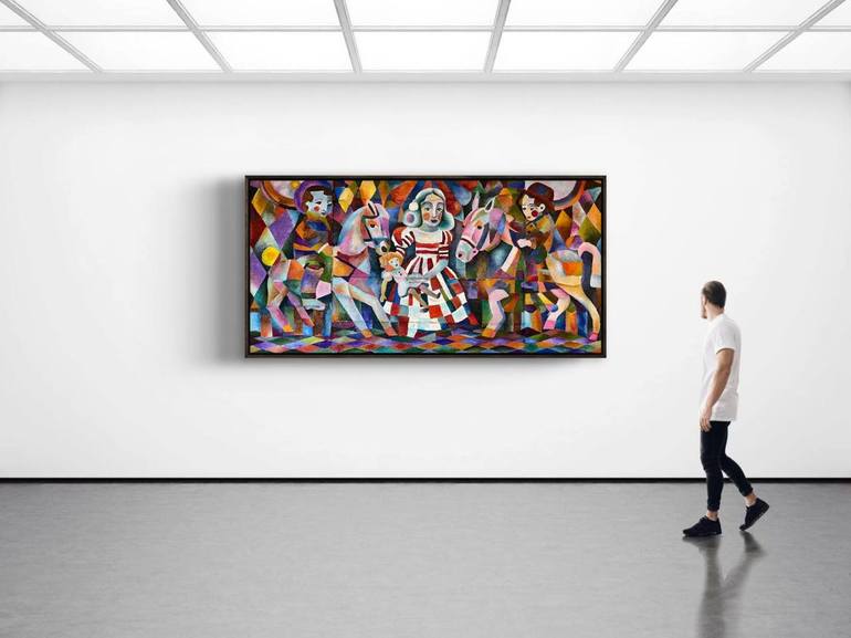 Original Abstract Performing Arts Painting by Tatiana Brodskaia