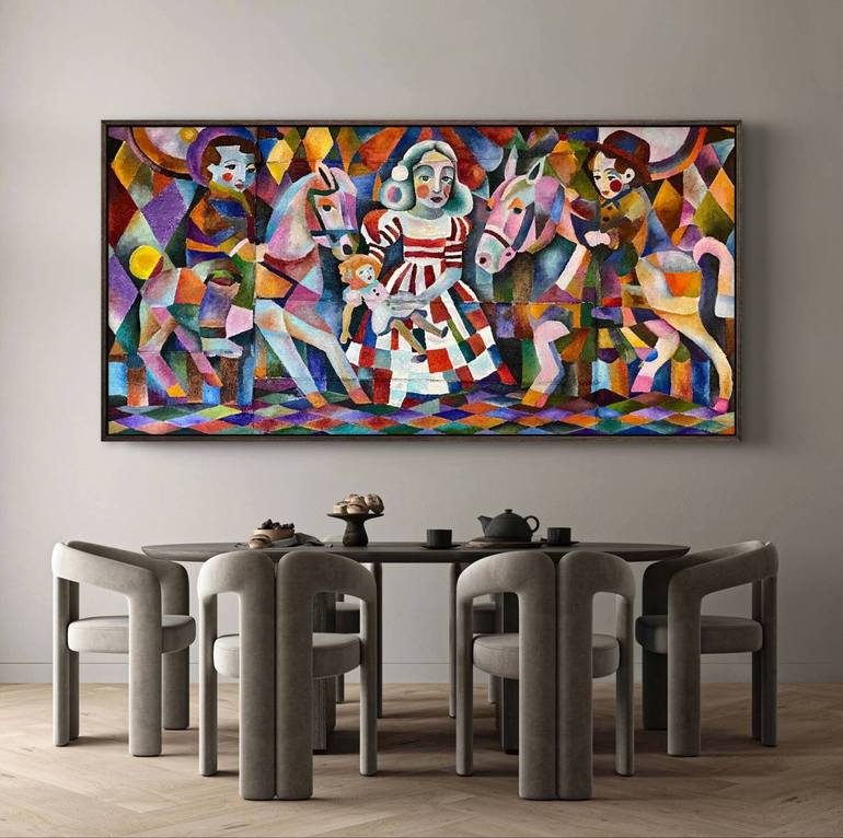Original Abstract Performing Arts Painting by Tatiana Brodskaia