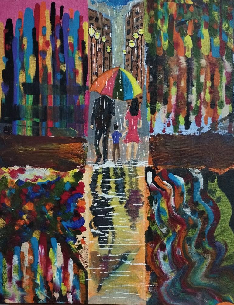 Print of Abstract Paintings by Gaurav Saikia