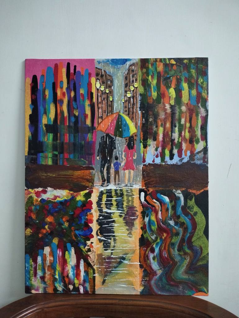 Original Abstract Painting by Gaurav Saikia
