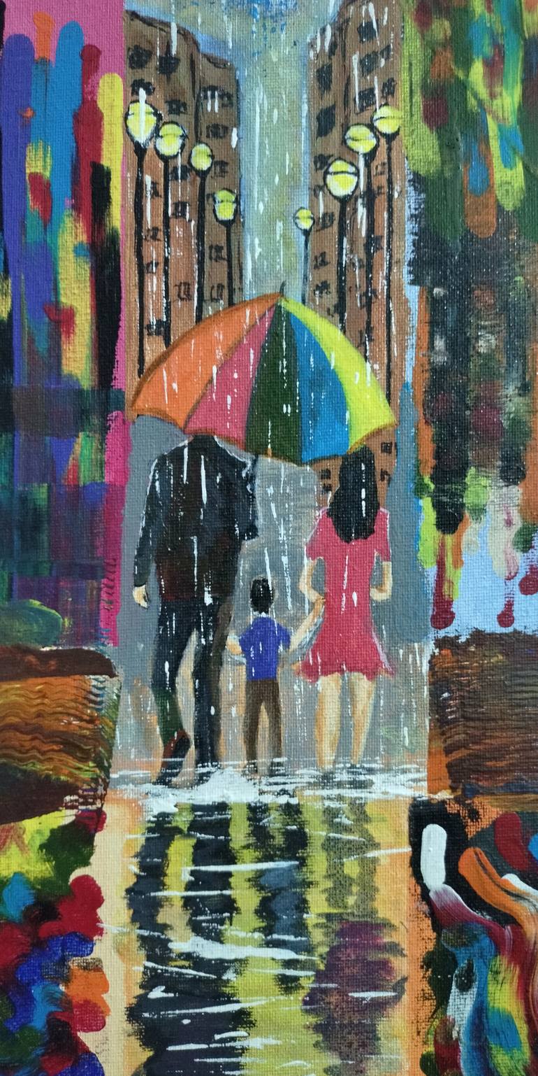 Original Abstract Painting by Gaurav Saikia
