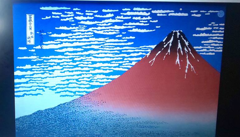 Original Cubism Landscape Painting by Zensaku Yamakawa