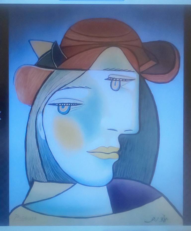 Original Expressionism Women Painting by Zensaku Yamakawa