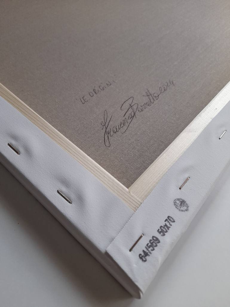 Original Black & White Abstract Painting by Francesca Barretta