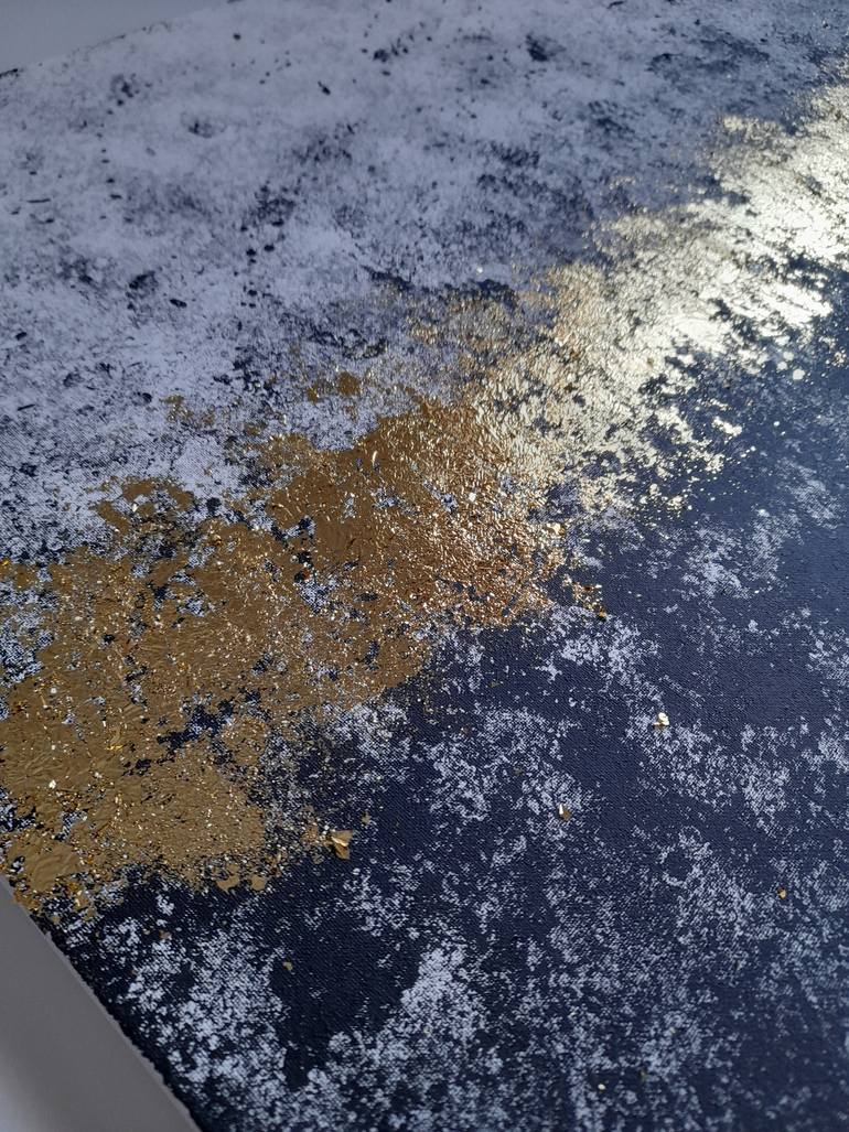 Original Black & White Abstract Painting by Francesca Barretta