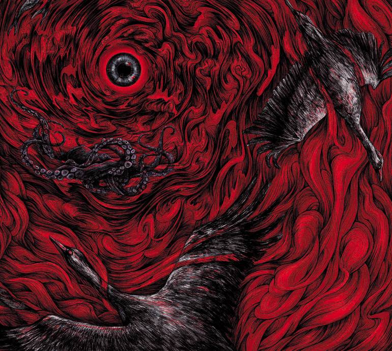 Original Abstract Animal Drawing by Taisiia Bomshtein