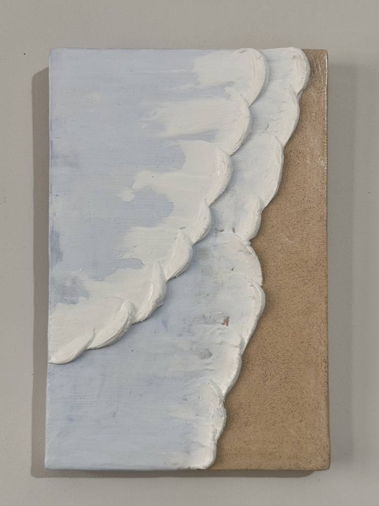 Original Abstract Beach Painting by Veronika Abakhanova