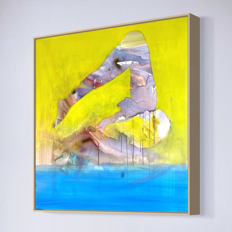 Original Abstract Men Painting by Mark Jackson
