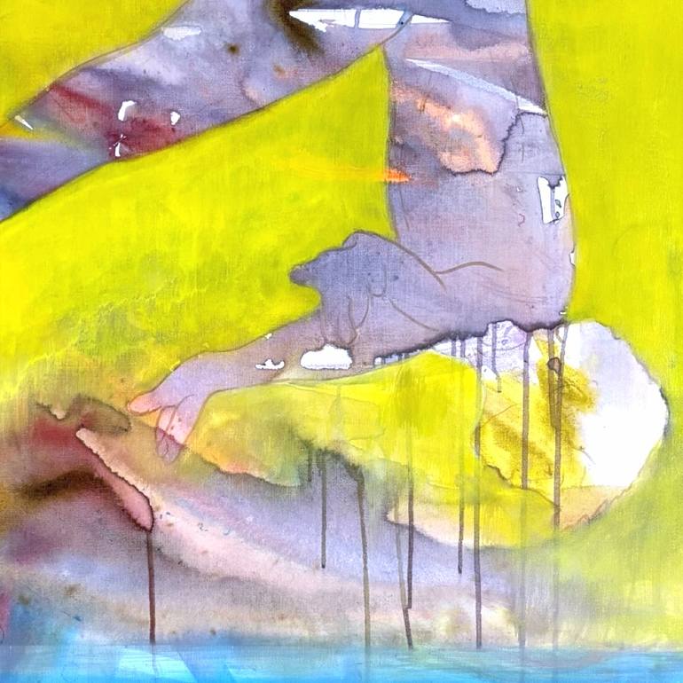 Original Abstract Men Painting by Mark Jackson