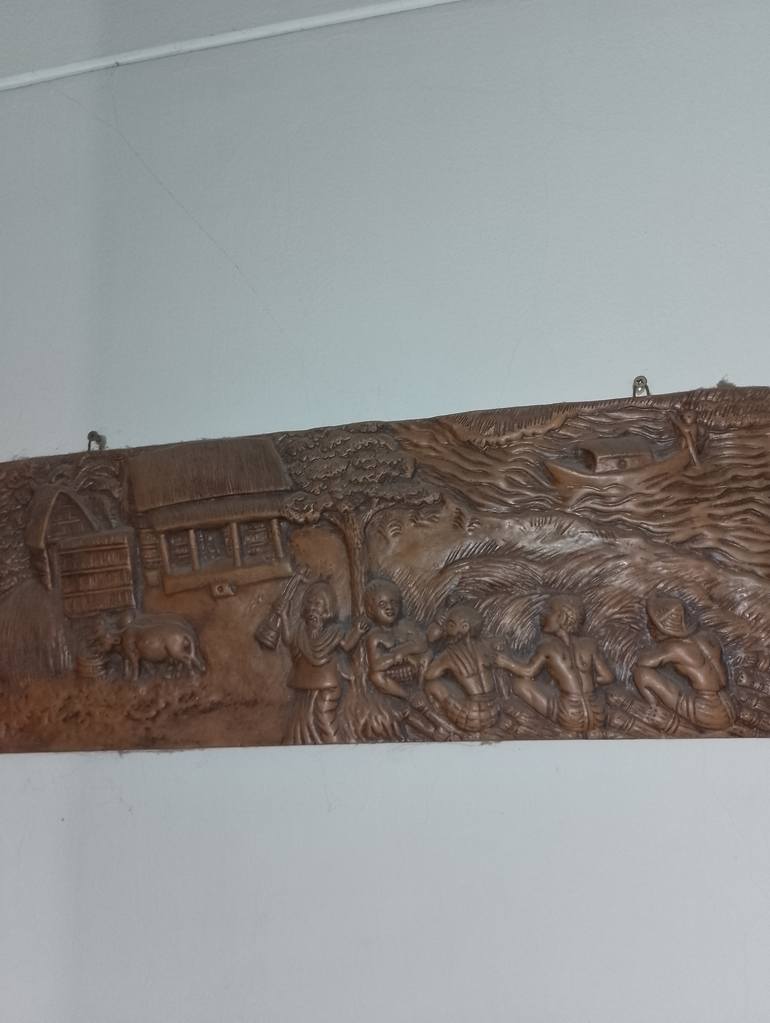 Original Folk Rural Life Sculpture by Mrs Sharmin Akter