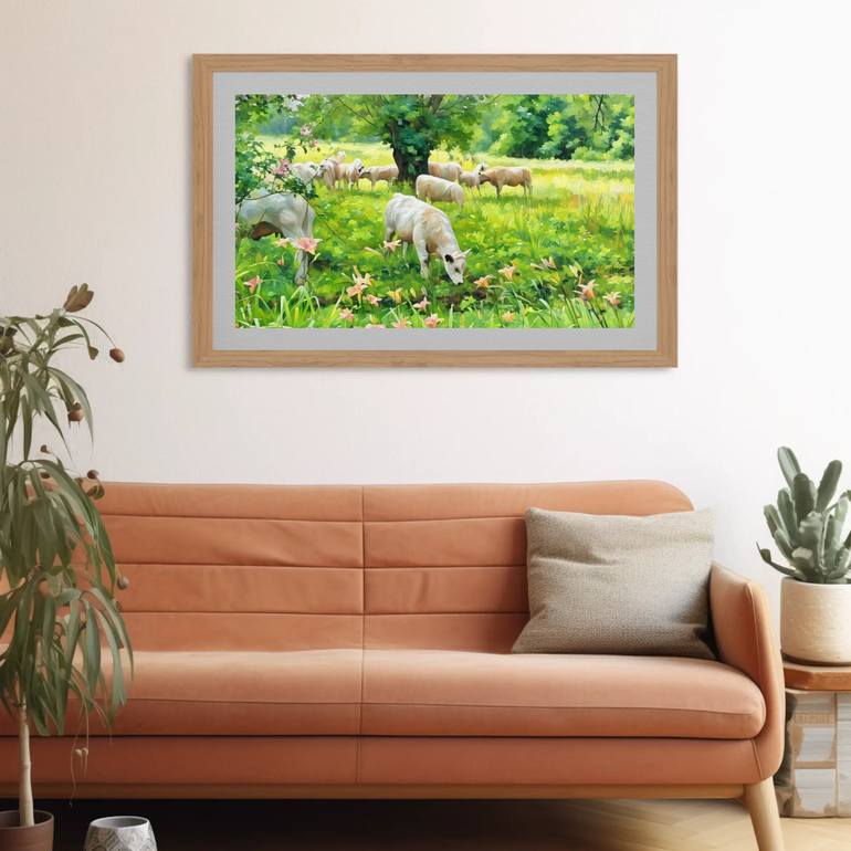 Original Classicism Landscape Digital by Albert Lulushi