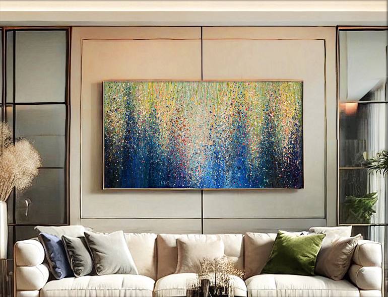 Original Abstract Expressionism Abstract Painting by Bogdana Antoniuk