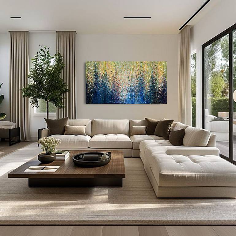 Original Abstract Expressionism Abstract Painting by Bogdana Antoniuk