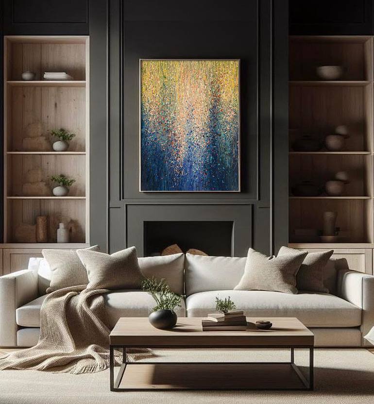 Original Abstract Expressionism Abstract Painting by Bogdana Antoniuk