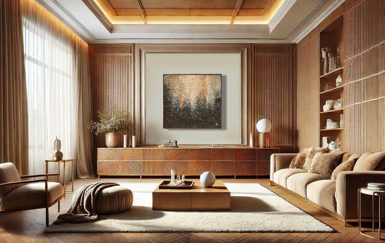 Original Abstract Expressionism Abstract Painting by Bogdana Antoniuk