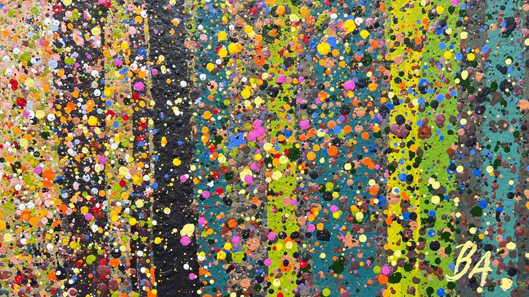 Original Abstract Expressionism Abstract Painting by Bogdana Antoniuk