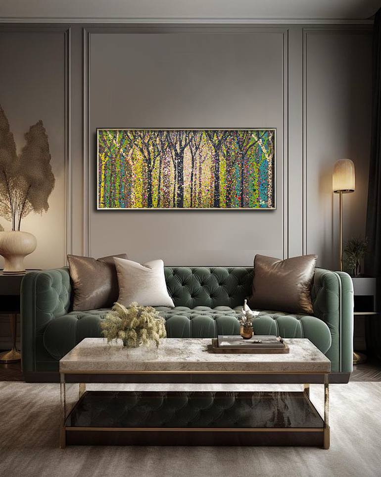 Original Abstract Expressionism Abstract Painting by Bogdana Antoniuk