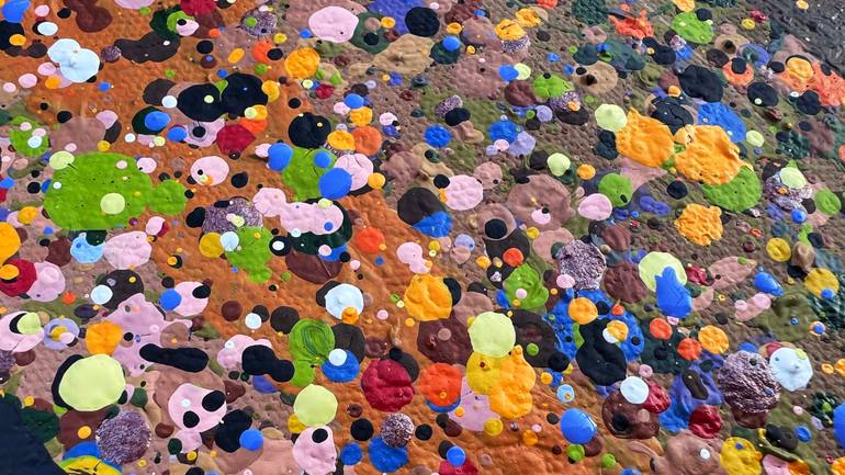 Original Abstract Expressionism Abstract Painting by Bogdana Antoniuk