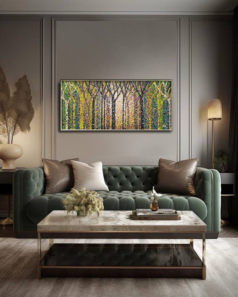 Original Abstract Expressionism Abstract Painting by Bogdana Antoniuk
