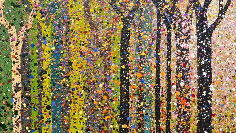 Original Abstract Expressionism Abstract Painting by Bogdana Antoniuk