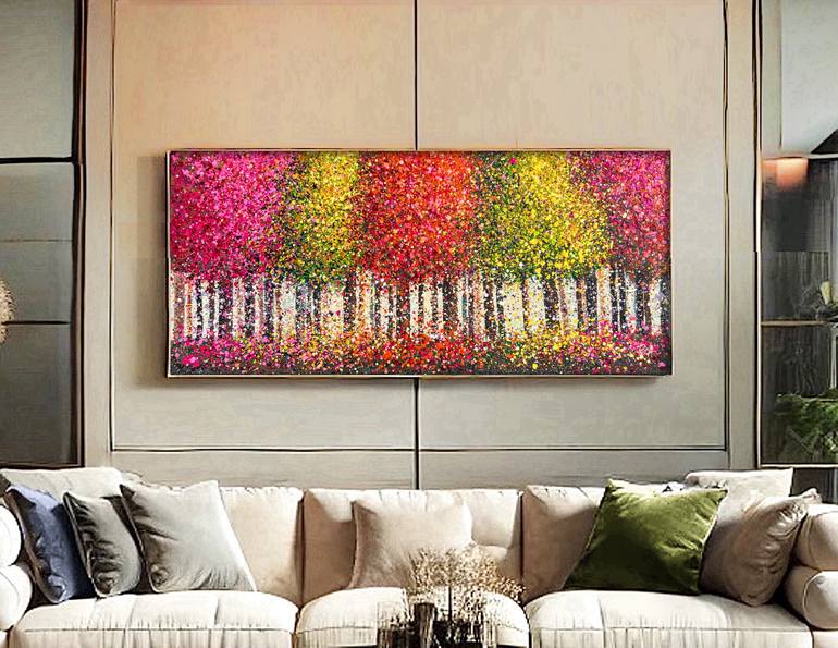 Original Abstract Expressionism Abstract Painting by Bogdana Antoniuk