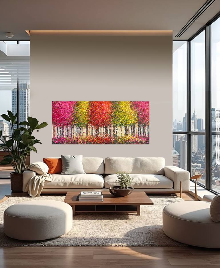 Original Abstract Expressionism Abstract Painting by Bogdana Antoniuk