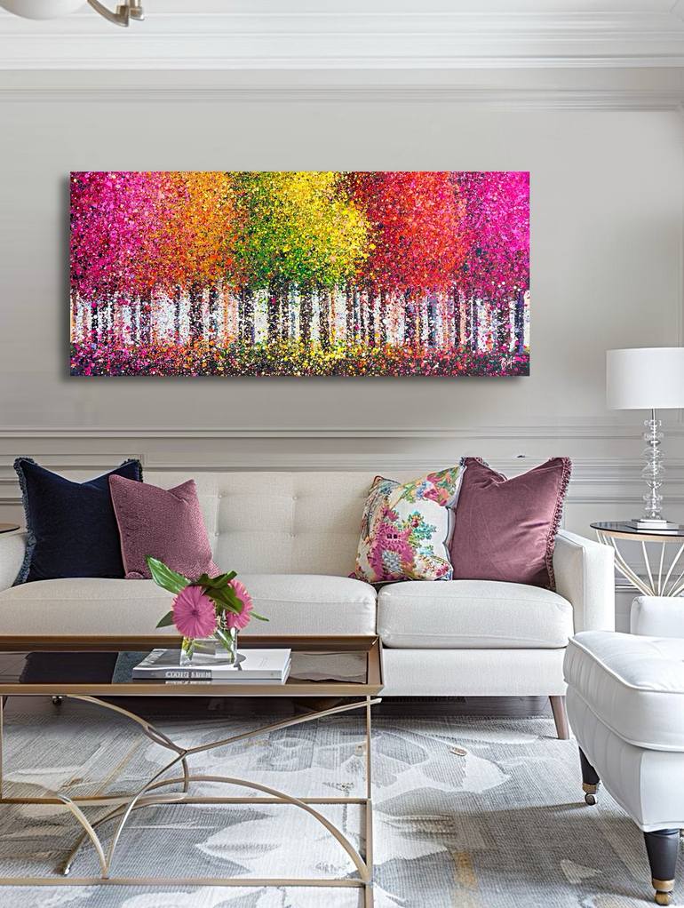 Original Abstract Expressionism Abstract Painting by Bogdana Antoniuk
