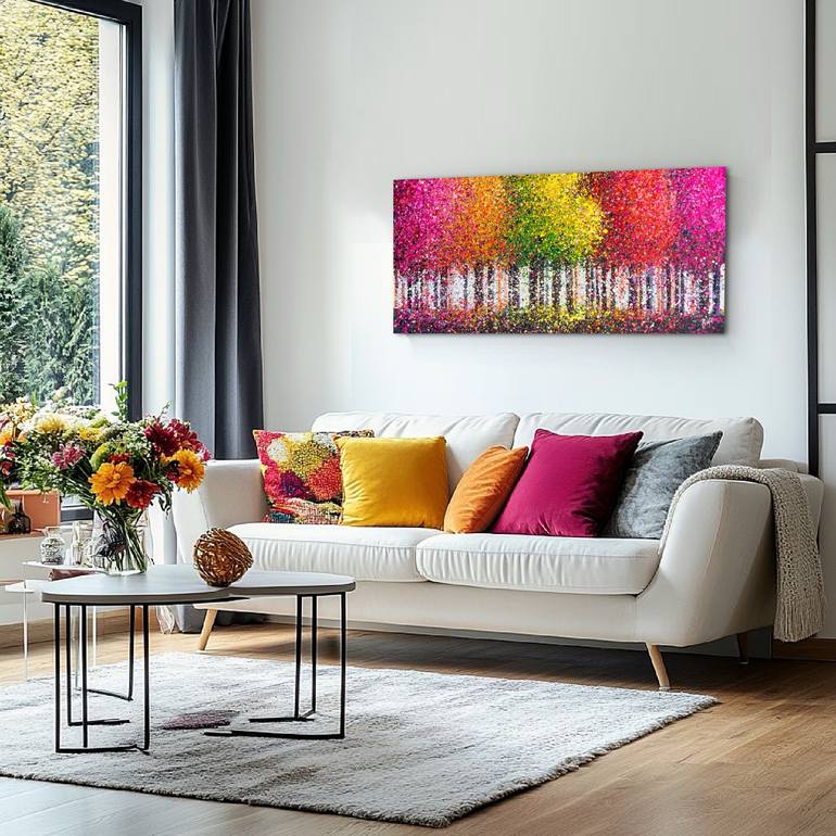 Original Abstract Expressionism Abstract Painting by Bogdana Antoniuk