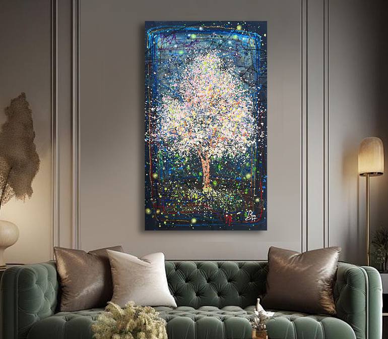 Original Abstract Expressionism Abstract Painting by Bogdana Antoniuk